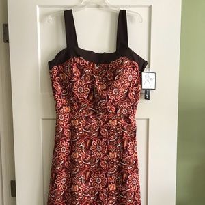 Madison Leigh Brown and Red sundress size 16